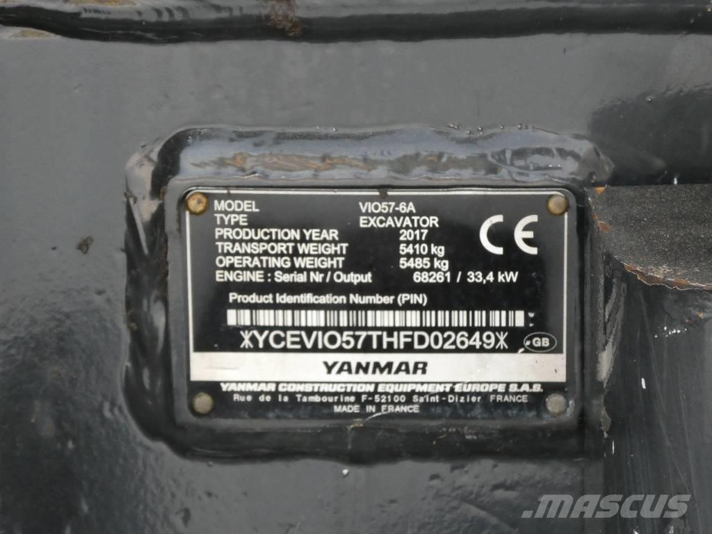 Yanmar Vio 57-6A Miniexcavadoras