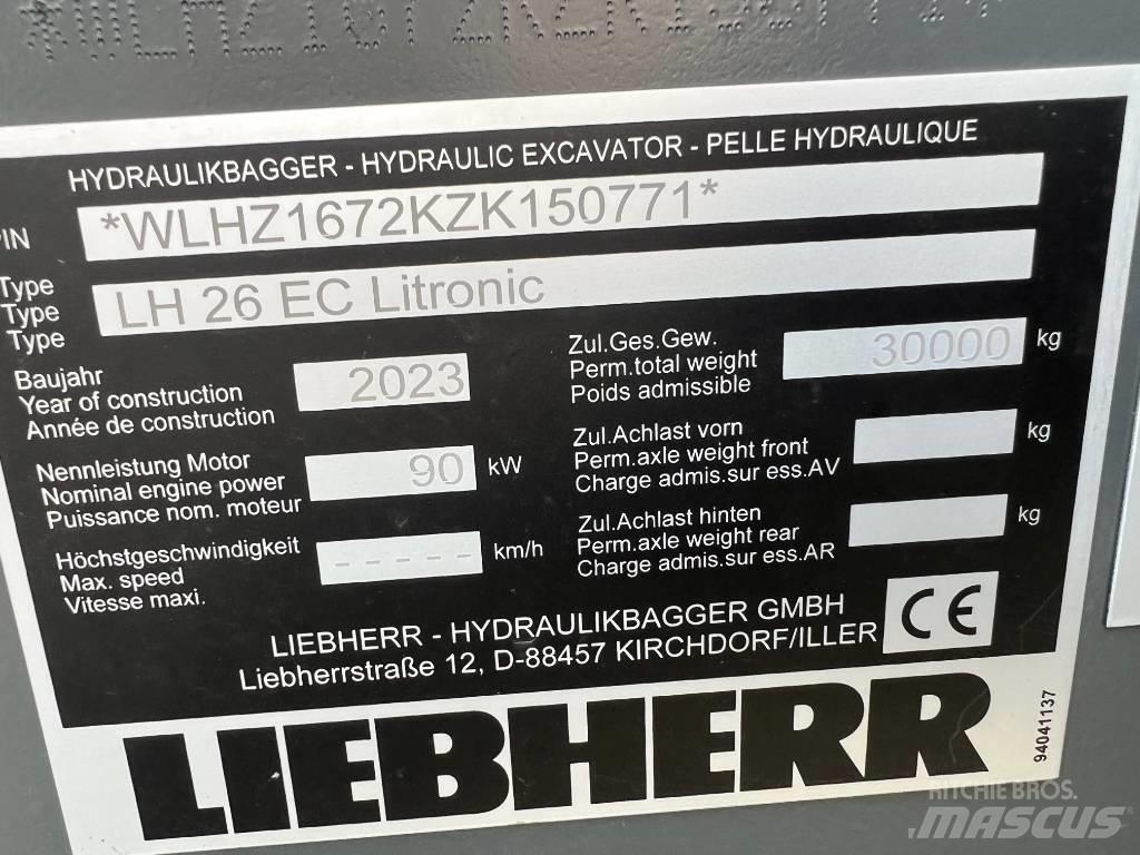 Liebherr LH26 EC Excavadoras sobre orugas