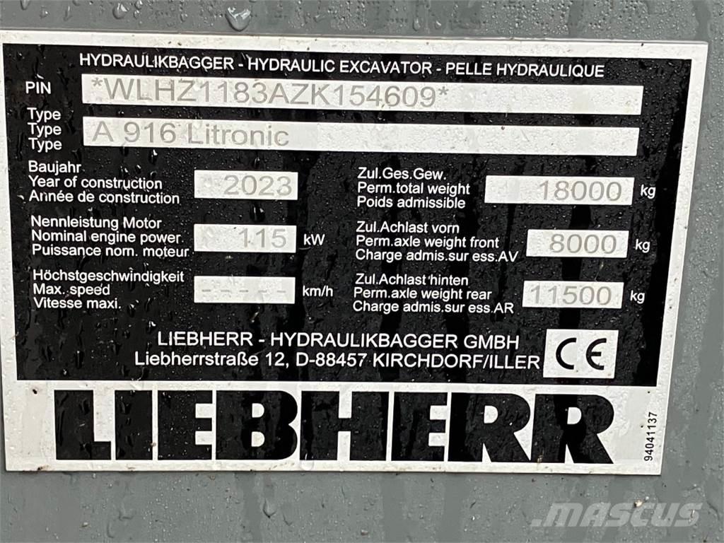 Liebherr A916 Excavadoras de ruedas