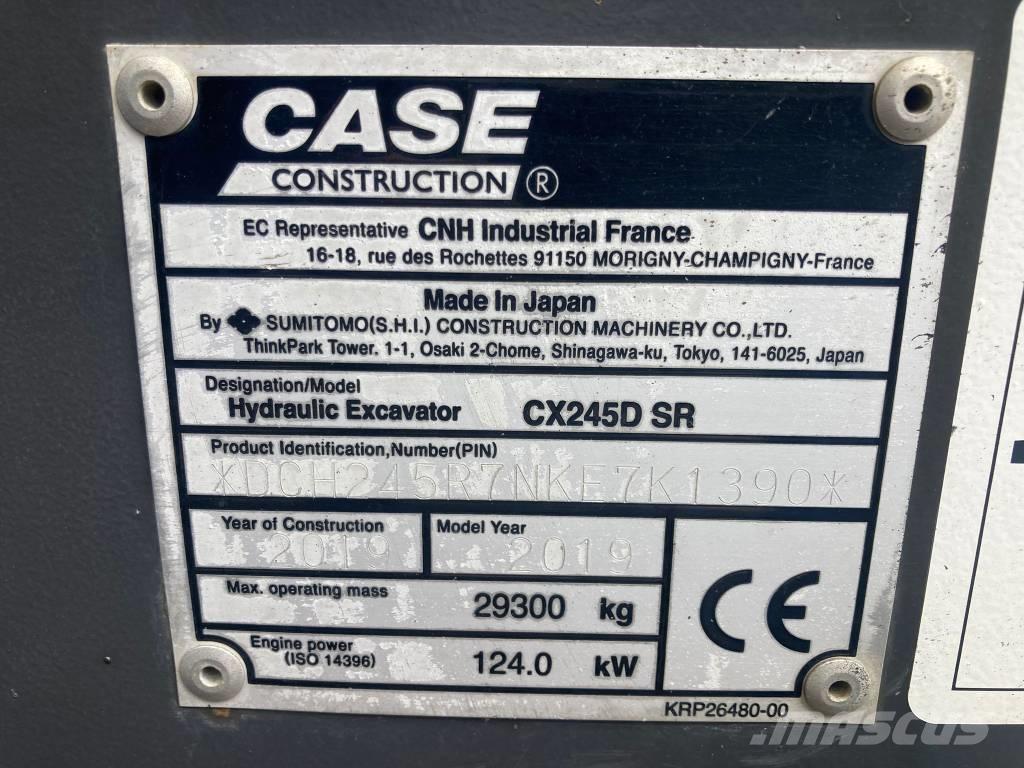 CASE CX 245 D SR LC Excavadoras sobre orugas