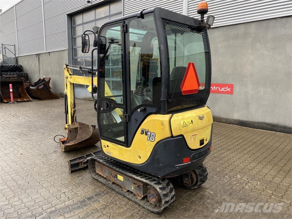 Yanmar SV18 Excavadoras de ruedas