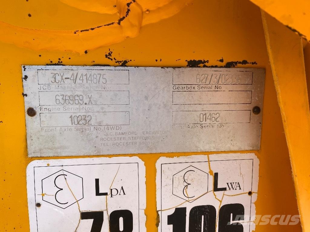 JCB 3 CX Retrocargadoras