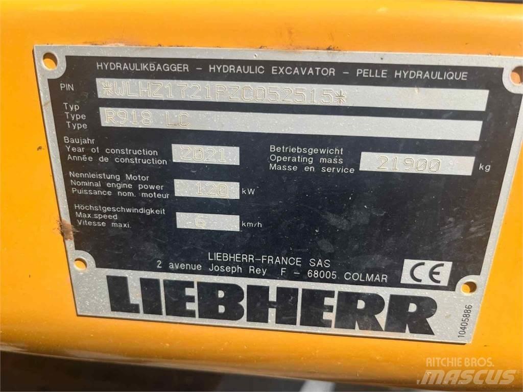 Liebherr R918 Excavadoras sobre orugas