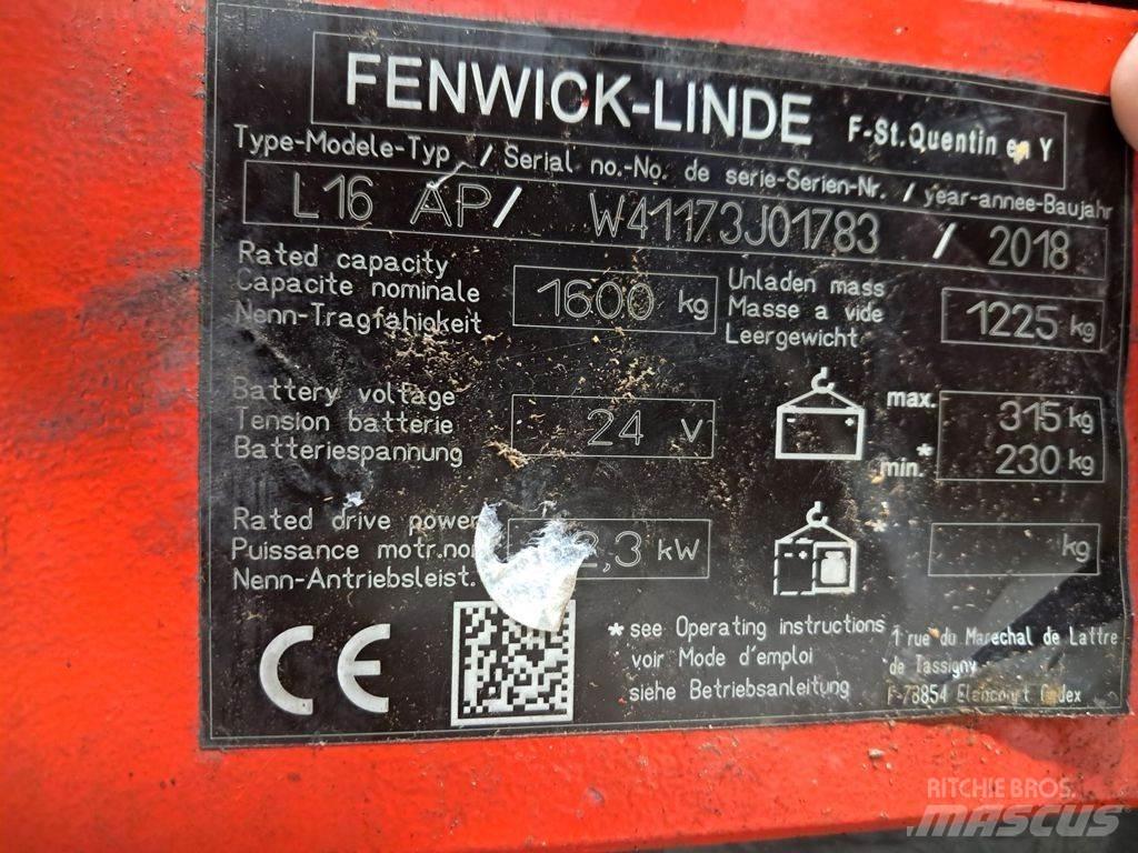 Linde L16AP Montacargas manual