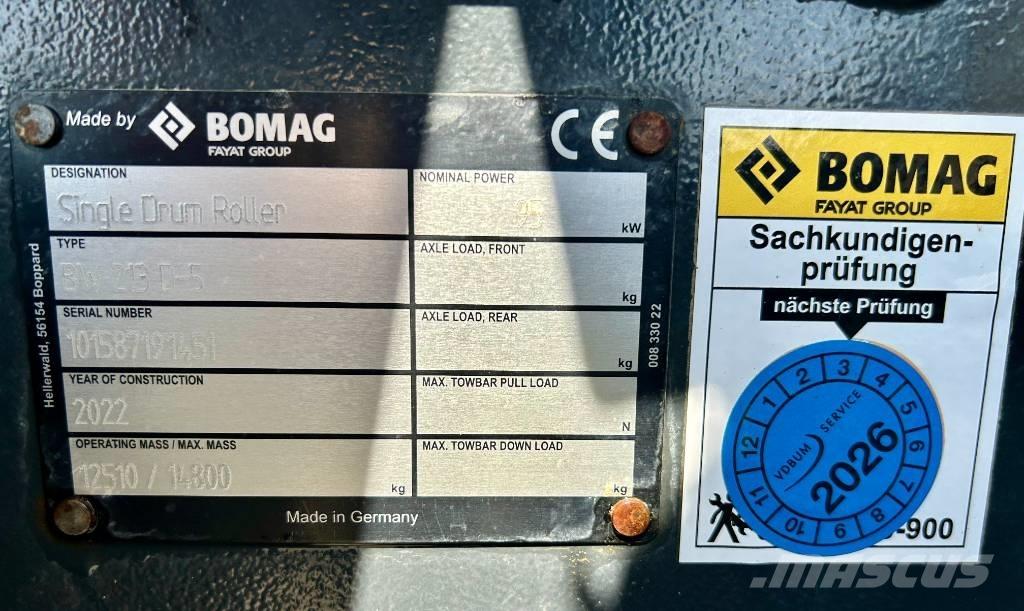 Bomag BW 213 D-5 Otros rodillos