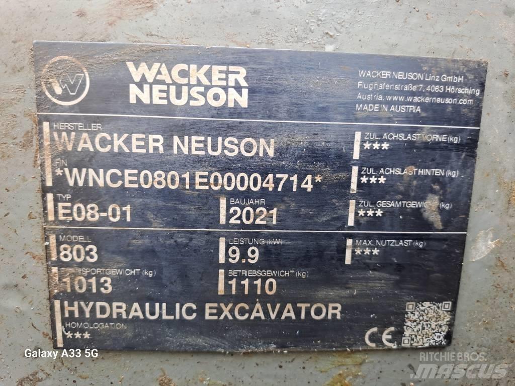 Wacker Neuson 803 Excavadoras sobre orugas