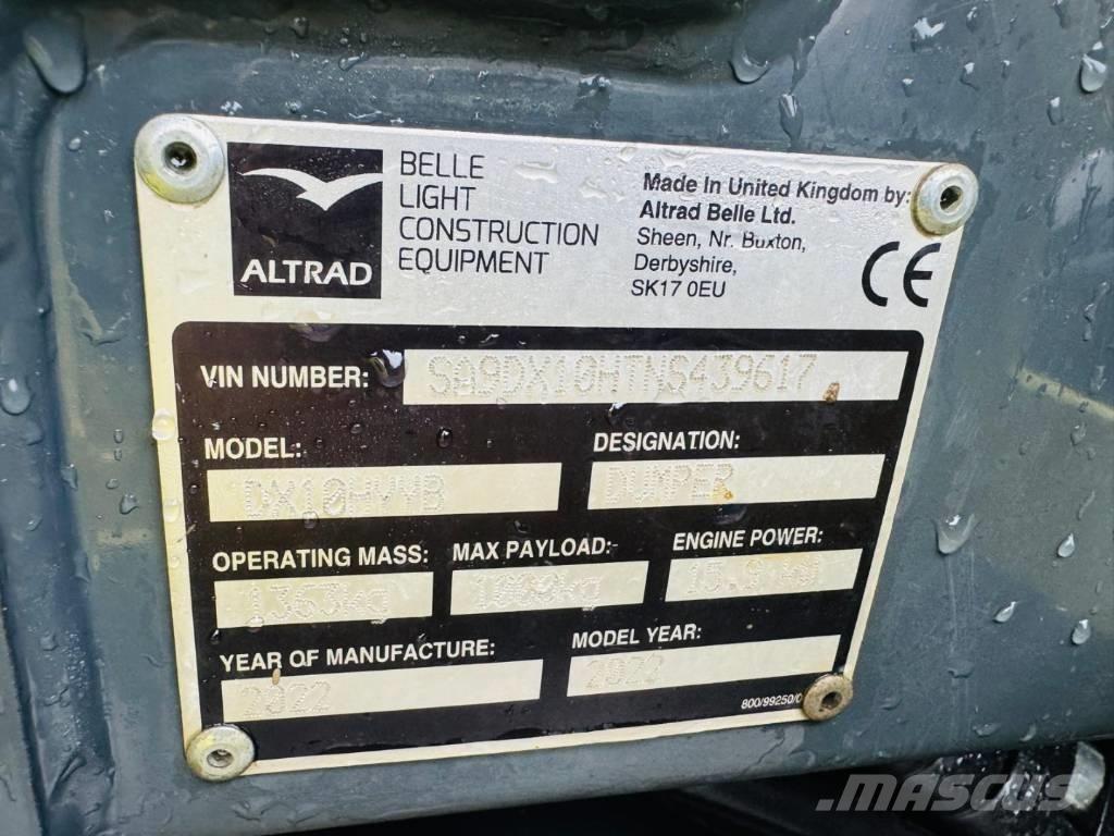 Altrad Belle DX1000 Vehículos compactos de volteo