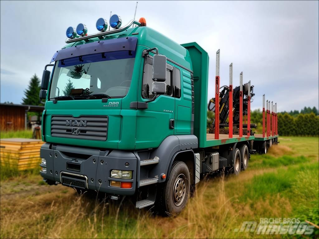 MAN TGA 33.430 Transportes de madera