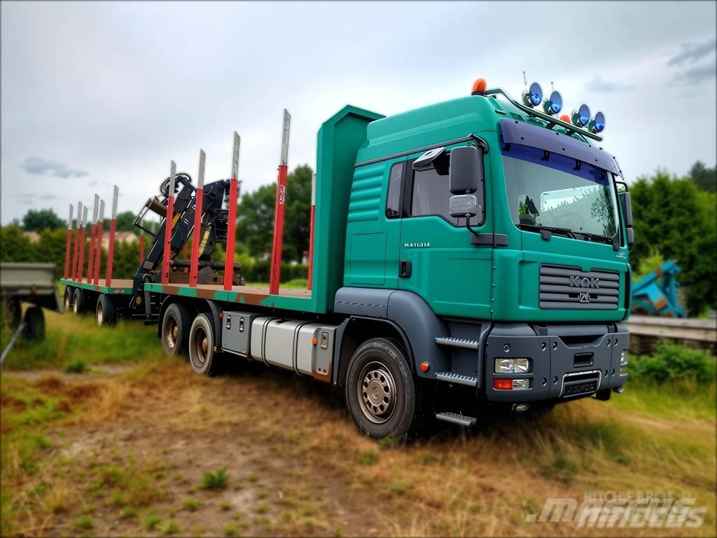 MAN TGA 33.430 Transportes de madera