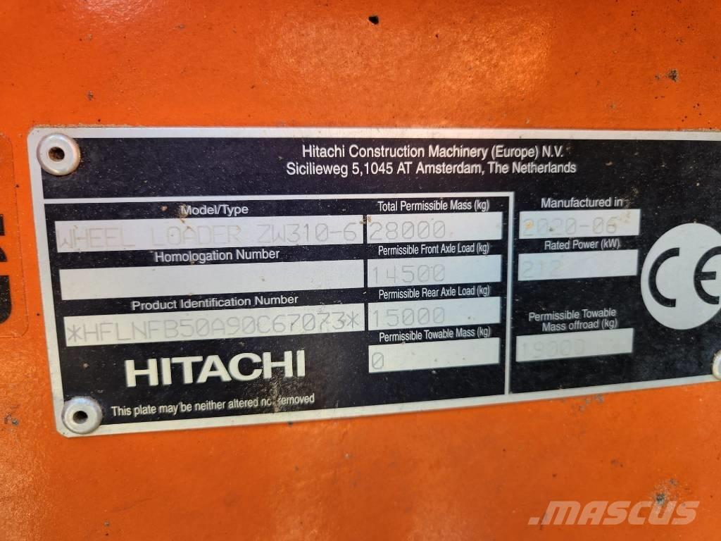 Hitachi ZW310-6 Cargadoras sobre ruedas