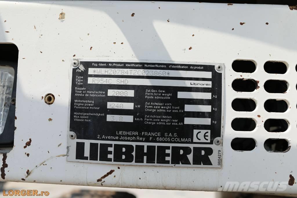 Liebherr R954 C SHD Excavadoras sobre orugas