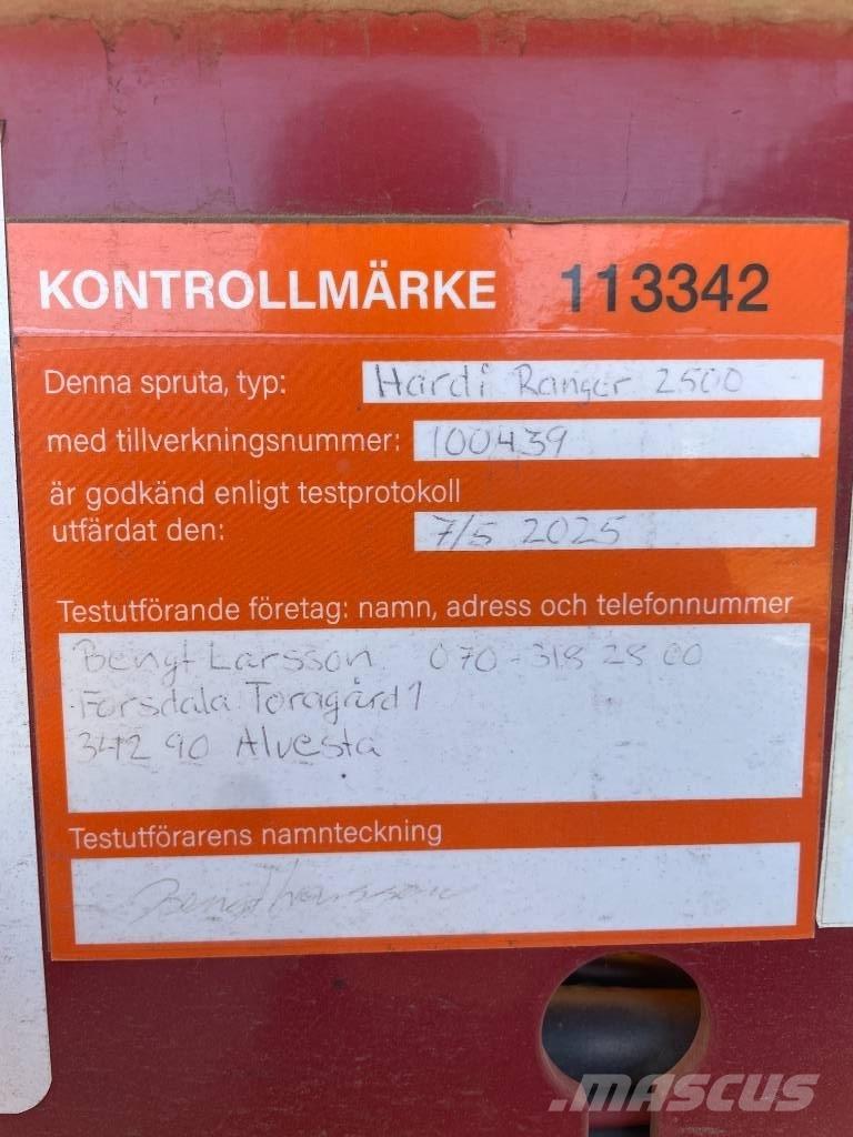 Hardi Ranger 2500 Pulverizadores arrastrados