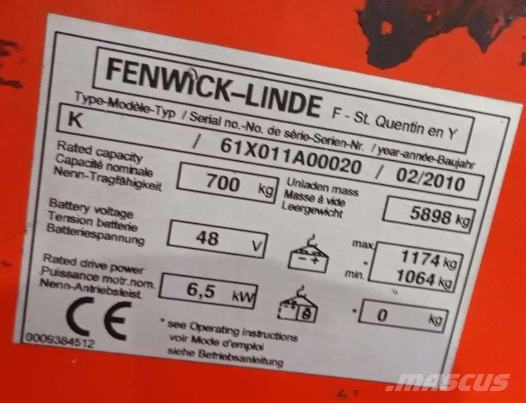 Linde K 011 Montacargas de alcance de gran altura