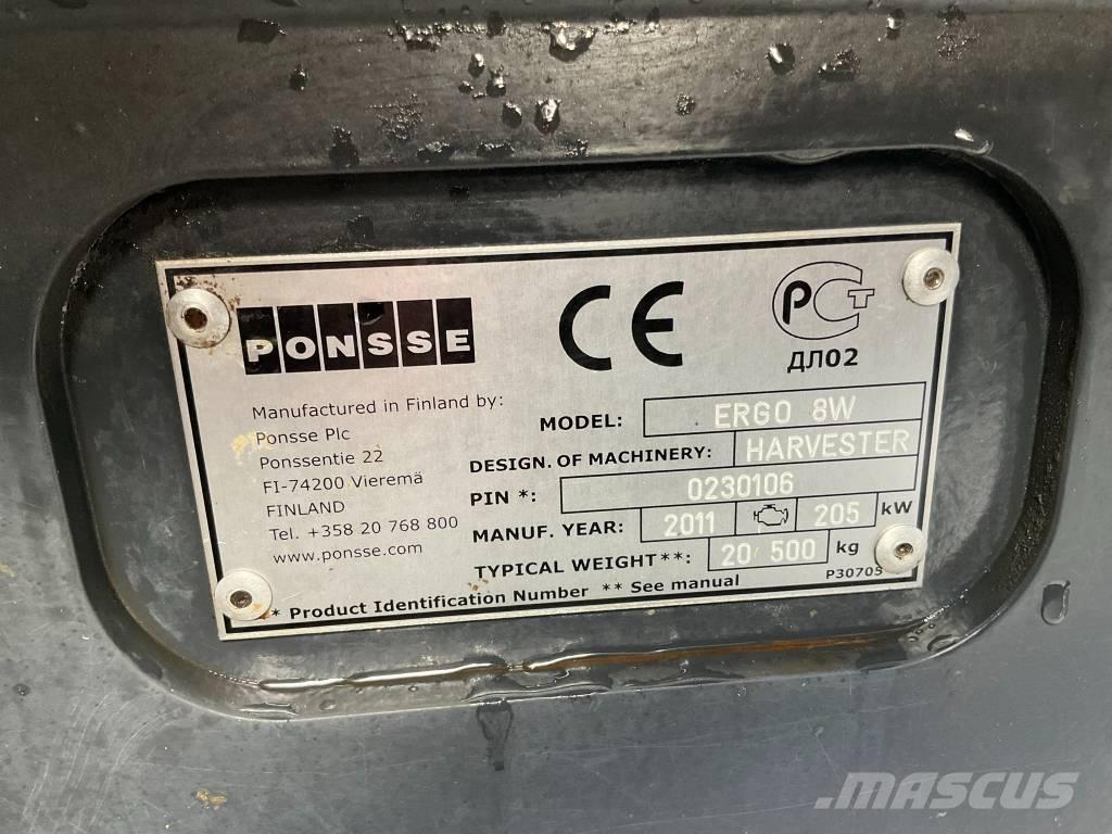 Ponsse ERGO 8W Cosechadoras