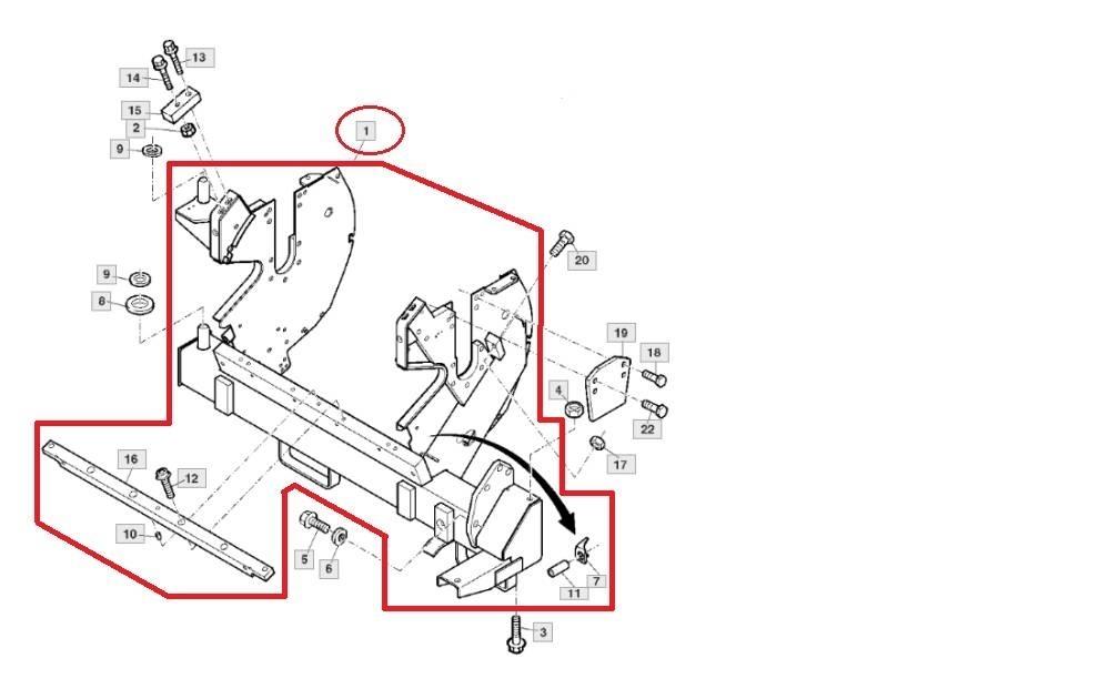 John Deere AXE10820 Accesorios para maquinaria de heno y forraje