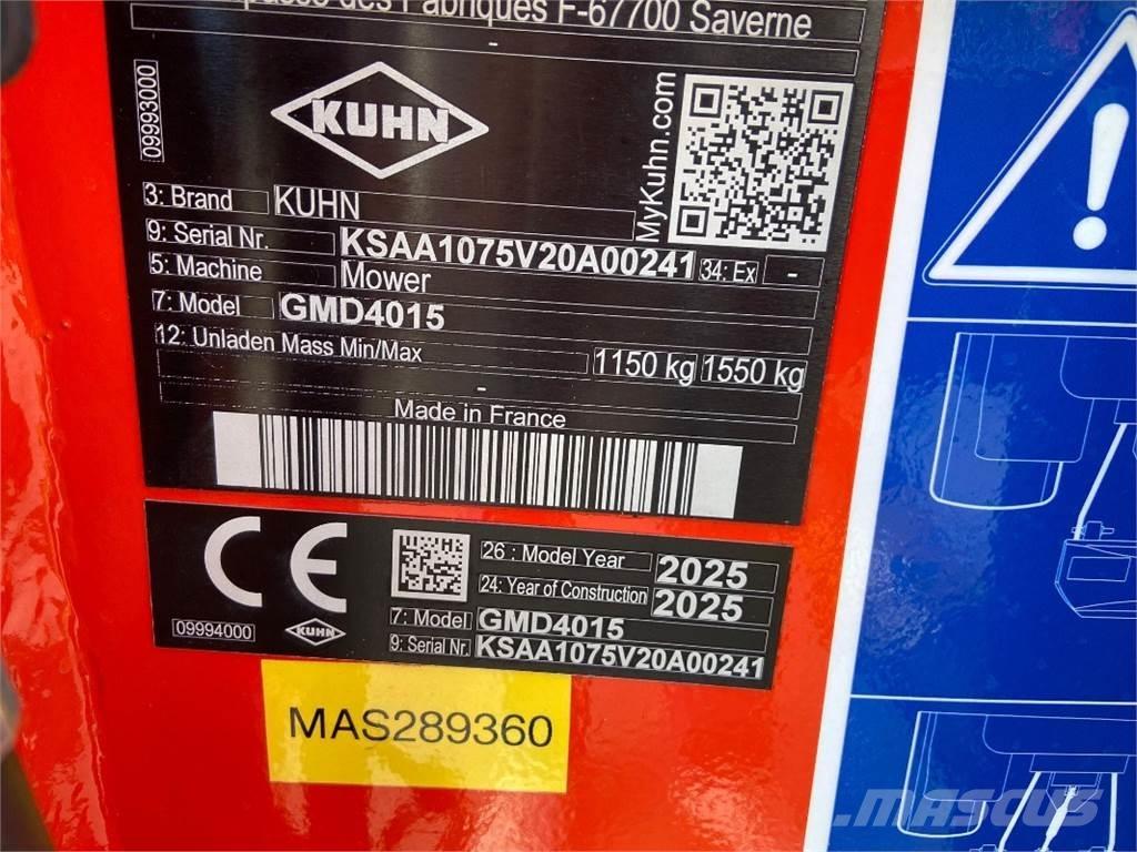 Kuhn GMD4015 Segadoras acondicionadoras