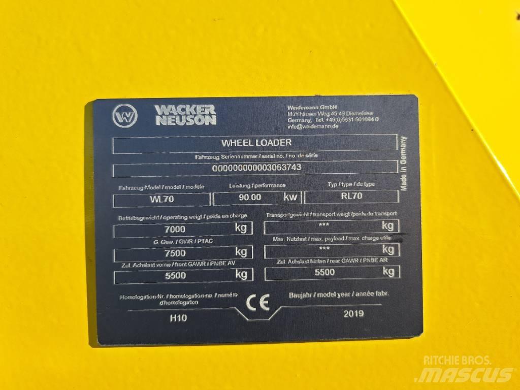 Wacker Neuson WL70 Cargadoras sobre ruedas