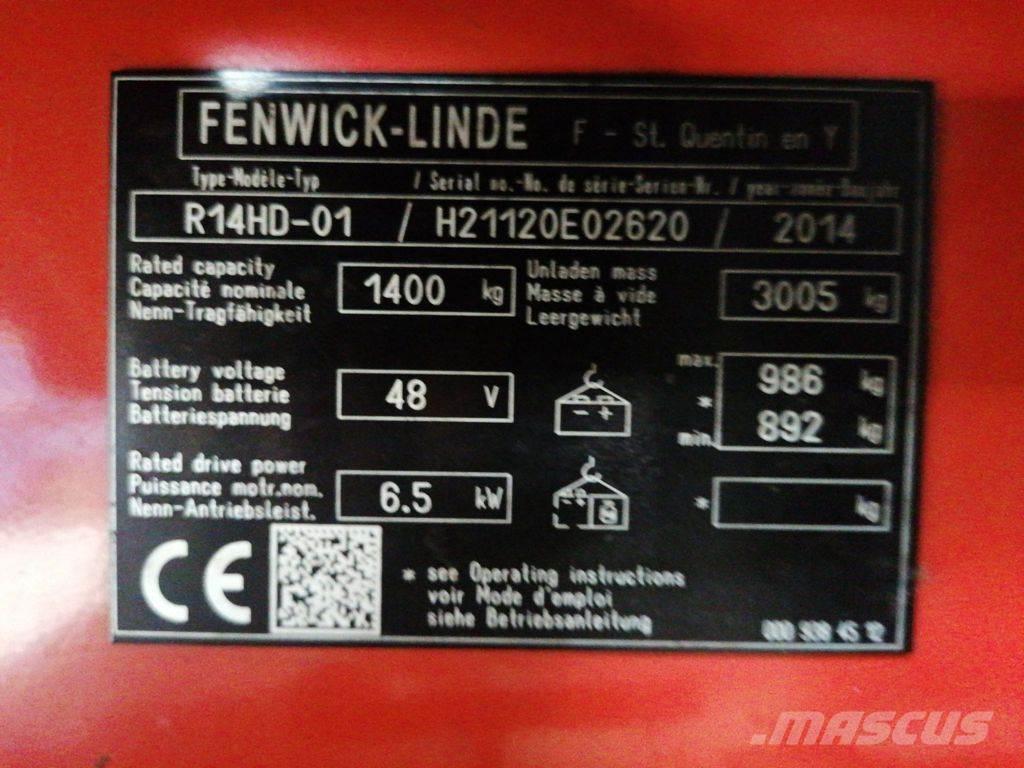Linde R14HD-01 Montacargas de alcance de gran altura
