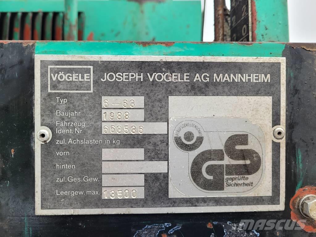 Vögele Super 1500 Asfaltadoras