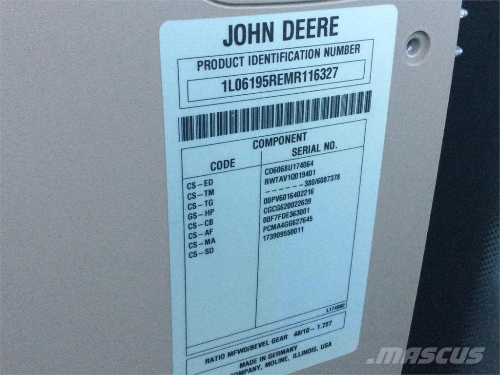 John Deere 6195R Tractores