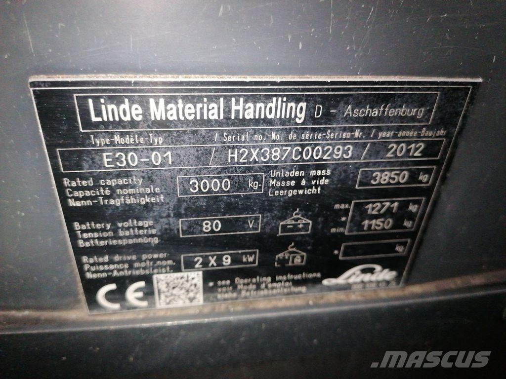 Linde E30-01 Carretillas de horquilla eléctrica