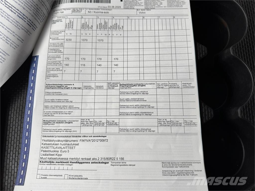 Volvo FMX 8x4 Bañeras basculantes usadas