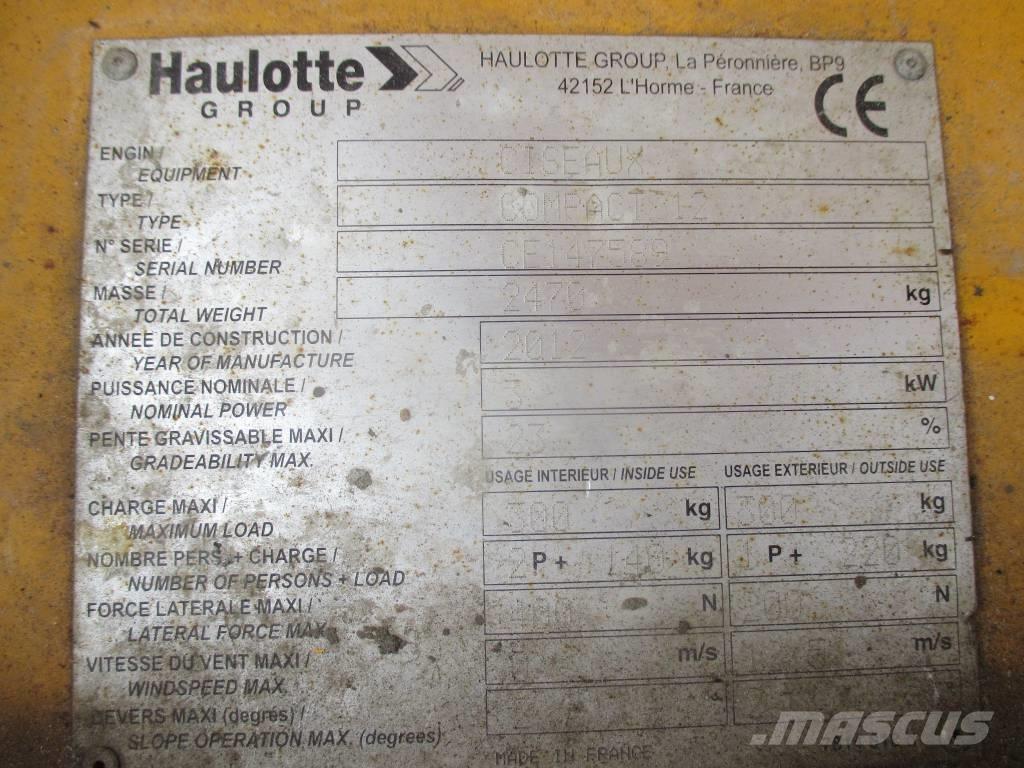 Haulotte Compact 12 Plataformas tijera