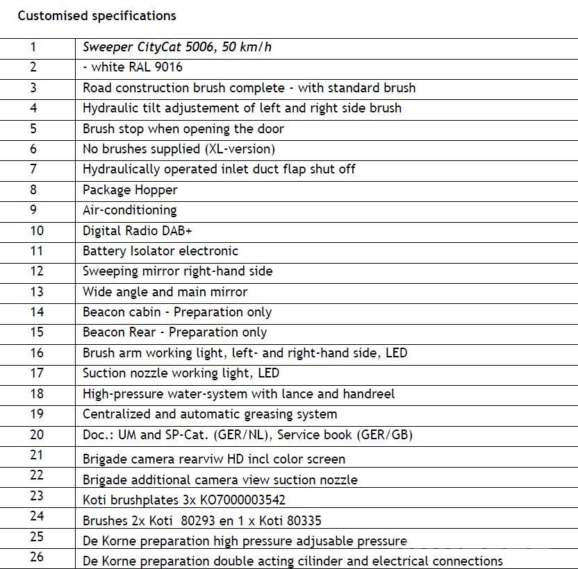 Bucher CityCat 5006 Barredoras