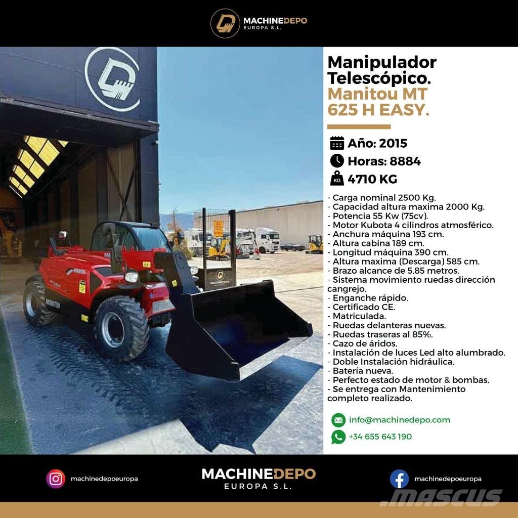 Manitou MT 625 H Carretillas telescópicas