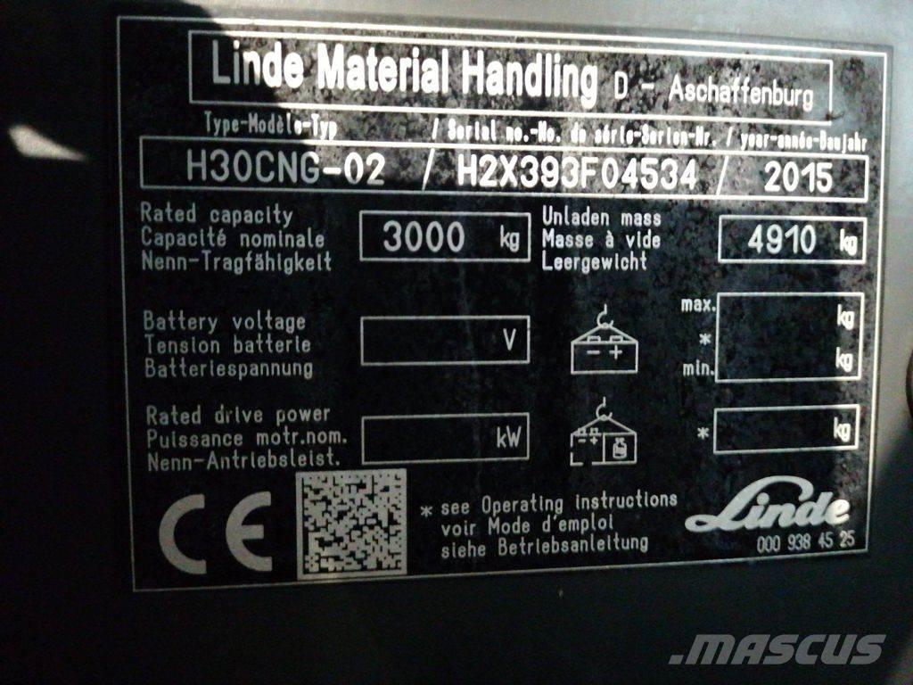 Linde H30TCNG-02 Camiones LPG