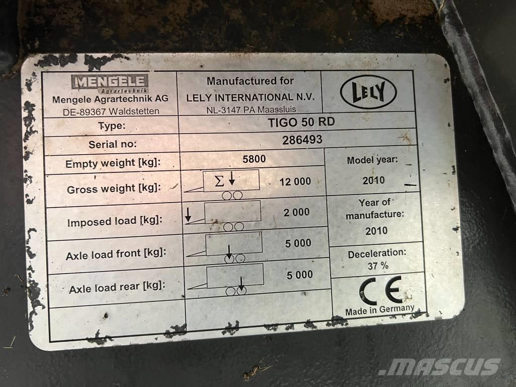 Lely Tigo 50 R D Remolques autocargadores