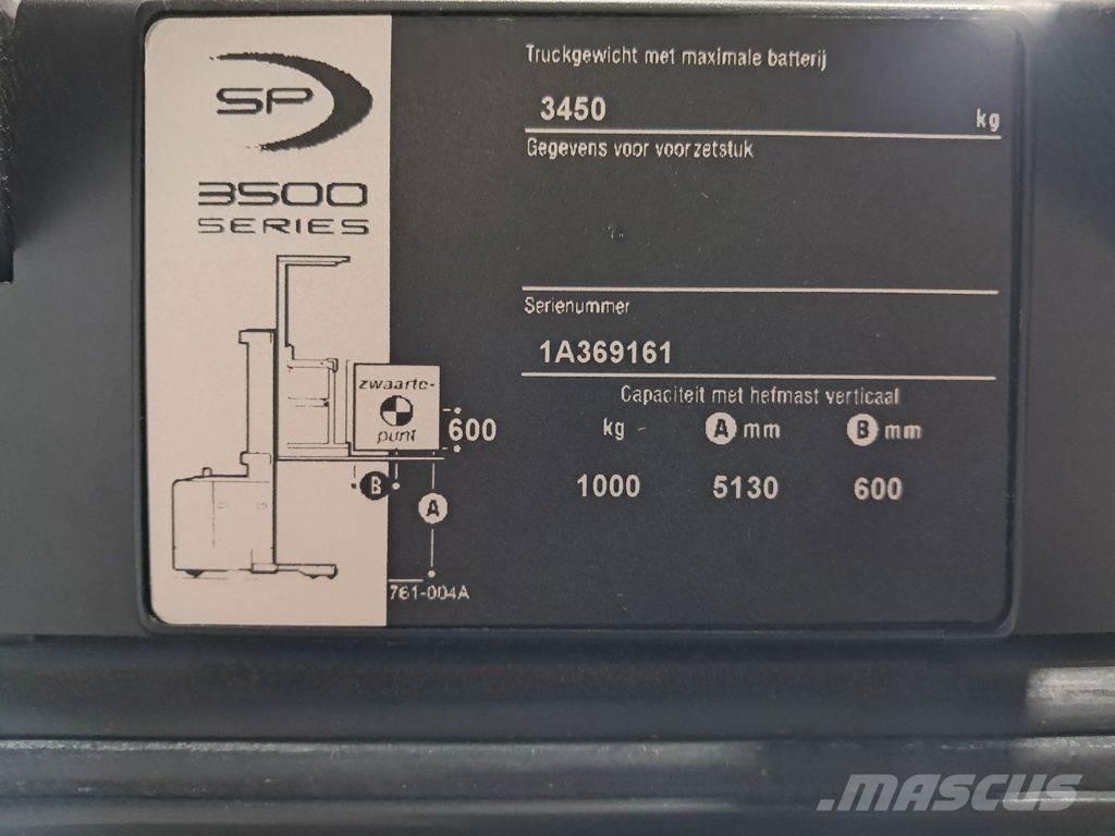 Crown SP3512 Montacargas recogepedidos de baja altura