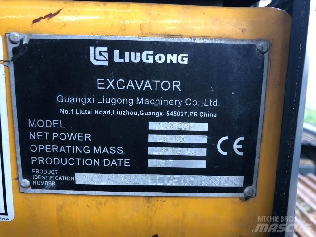 LiuGong 925E Excavadoras sobre orugas