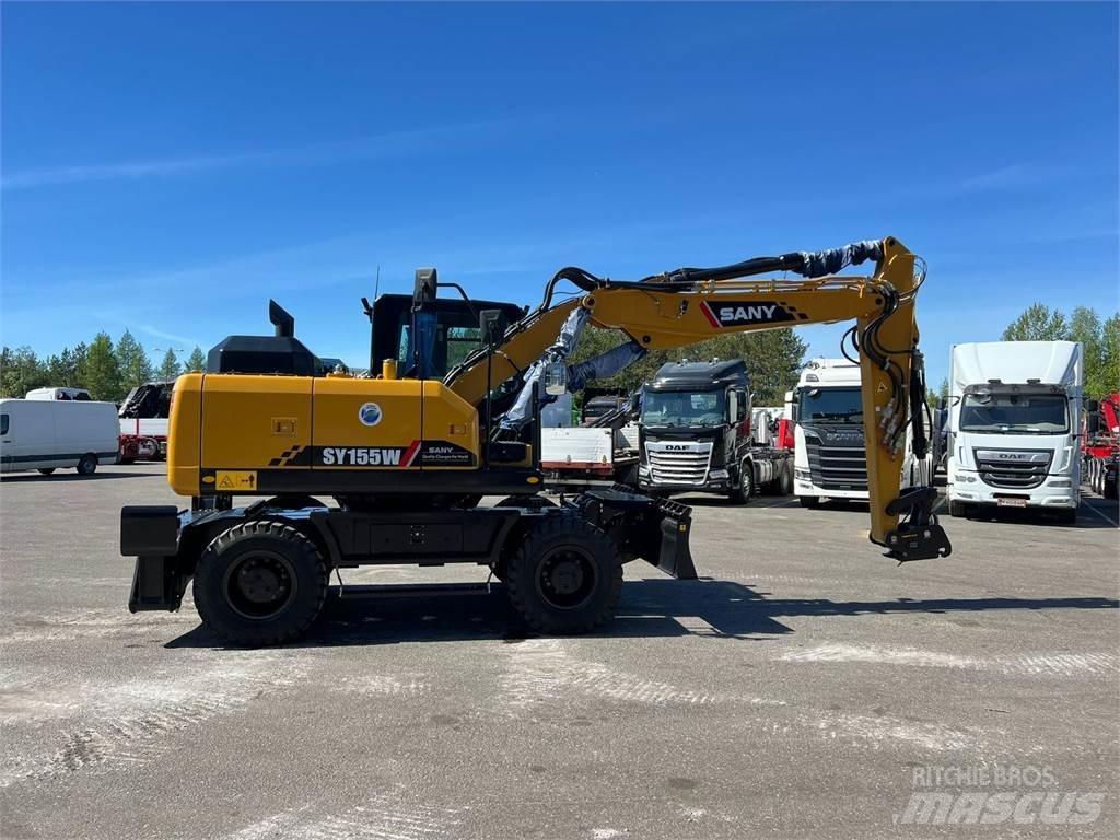 Sany SY155W Excavadoras de ruedas