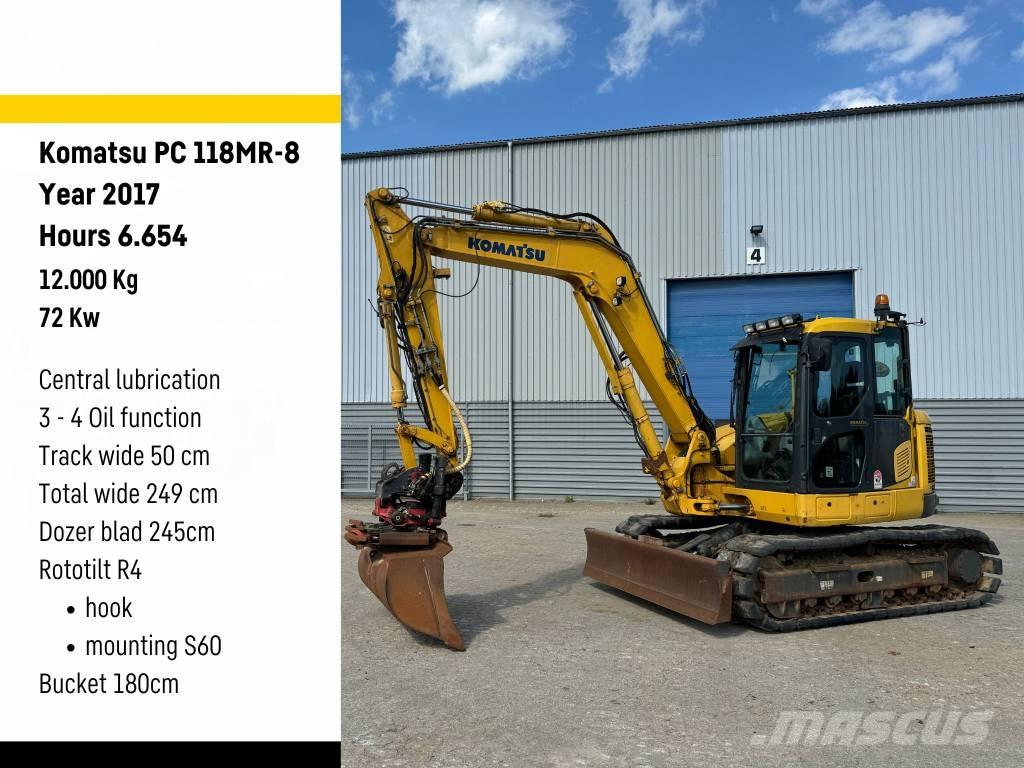 Komatsu PC 118 MR-8 Excavadoras sobre orugas