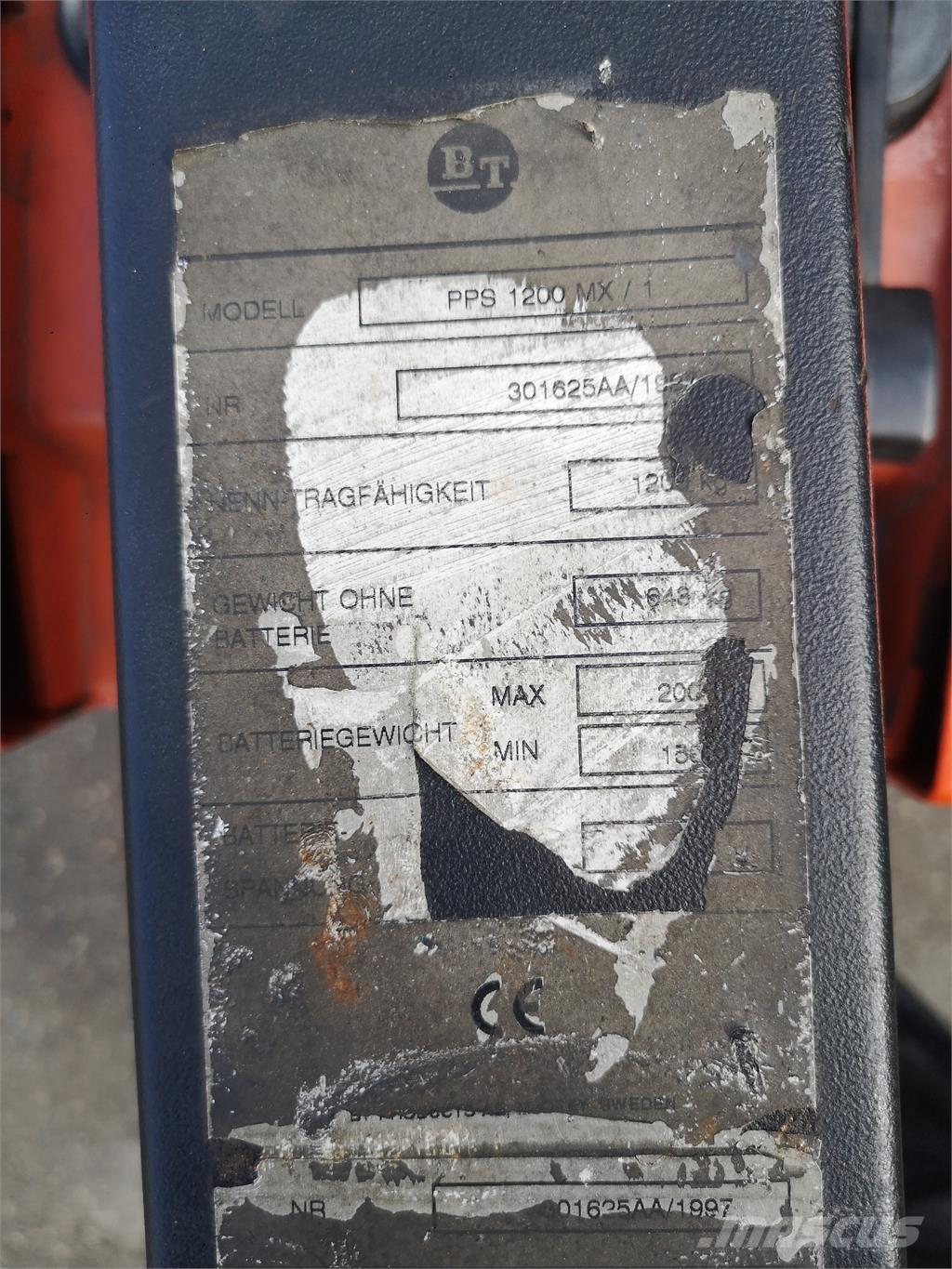 BT PPS 1200 MX/1 Apiladoras eléctricos