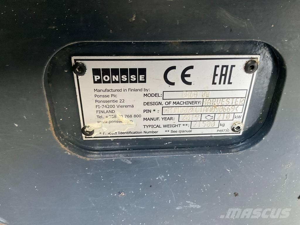 Ponsse ERGO 8W Cosechadoras