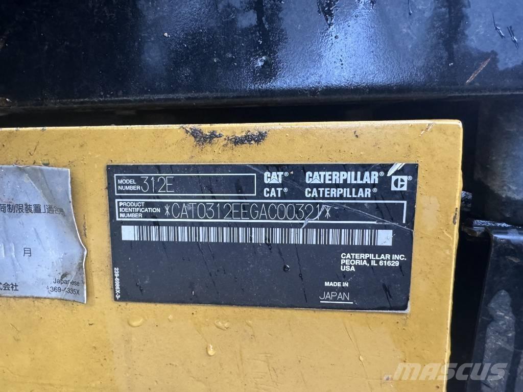 CAT 312E Excavadoras sobre orugas