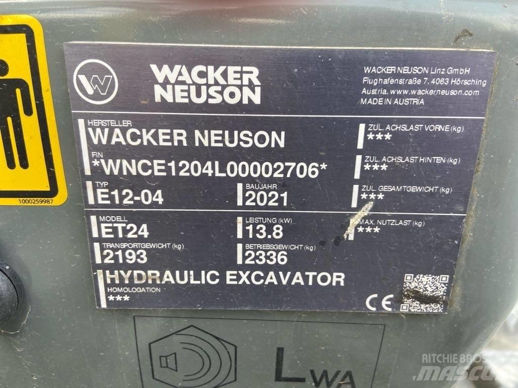 Wacker Neuson ET24 Excavadoras sobre orugas