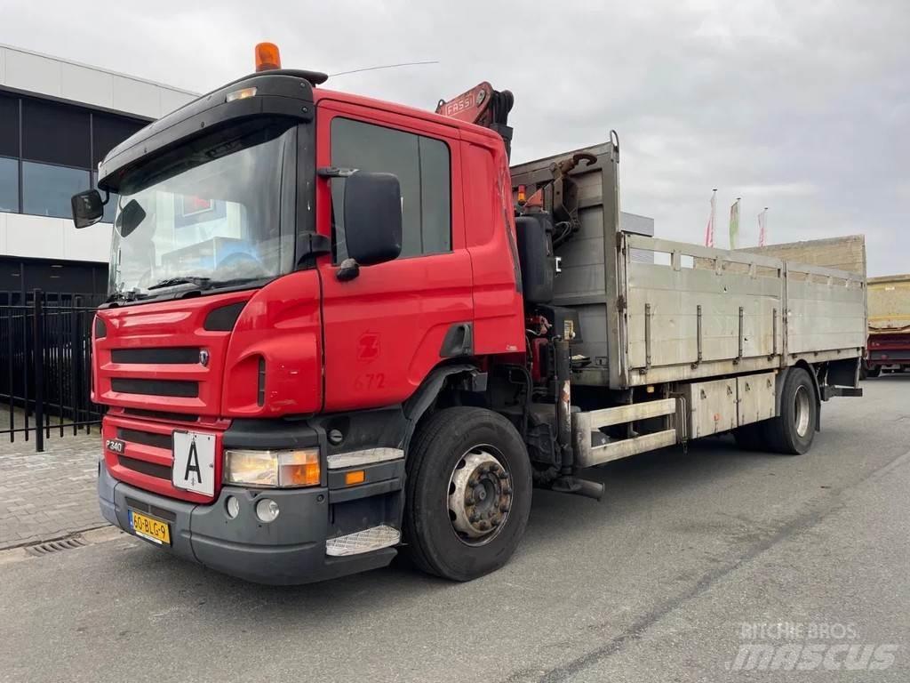 Scania P340 Camiones con caja de remolque