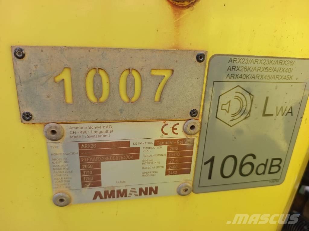 Ammann ARX 26 Rodillos de doble tambor