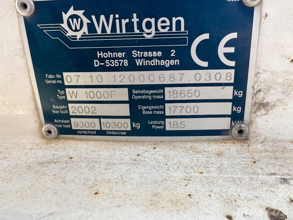 Wirtgen 1000F Fresadoras de asfalto