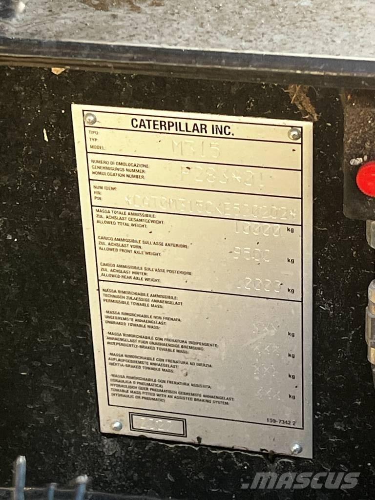 CAT M 315 Excavadoras de ruedas