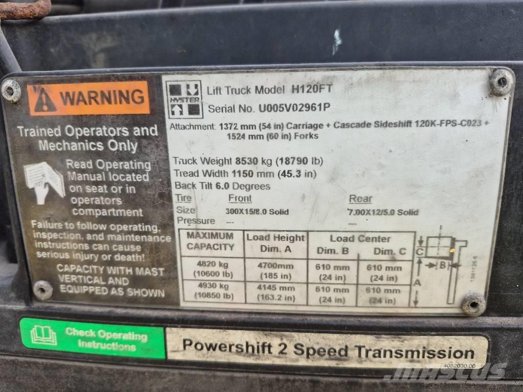 Hyster H 120 Montacargas - otros