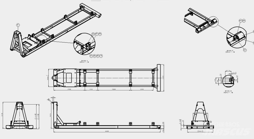  Haakarm frame Hencon Semirremolques desmontables