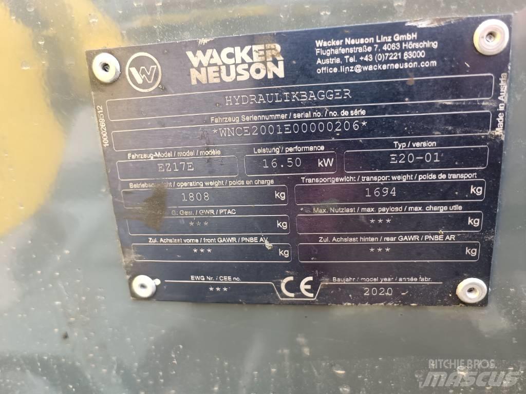 Wacker Neuson EZ17e Excavadoras sobre orugas