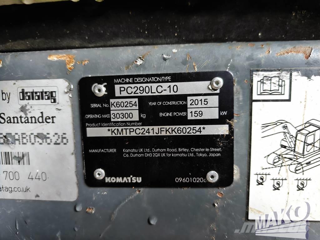 Komatsu PC 290 LC-10 Excavadoras sobre orugas