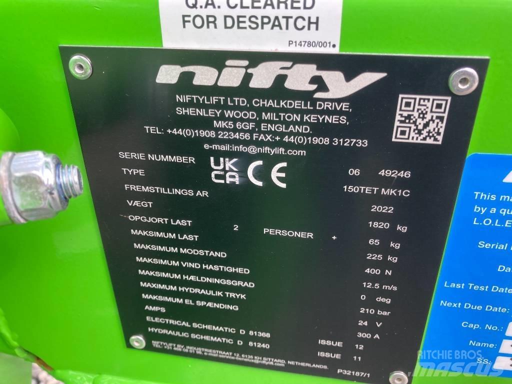 Niftylift 150TET Plataformas remolcables