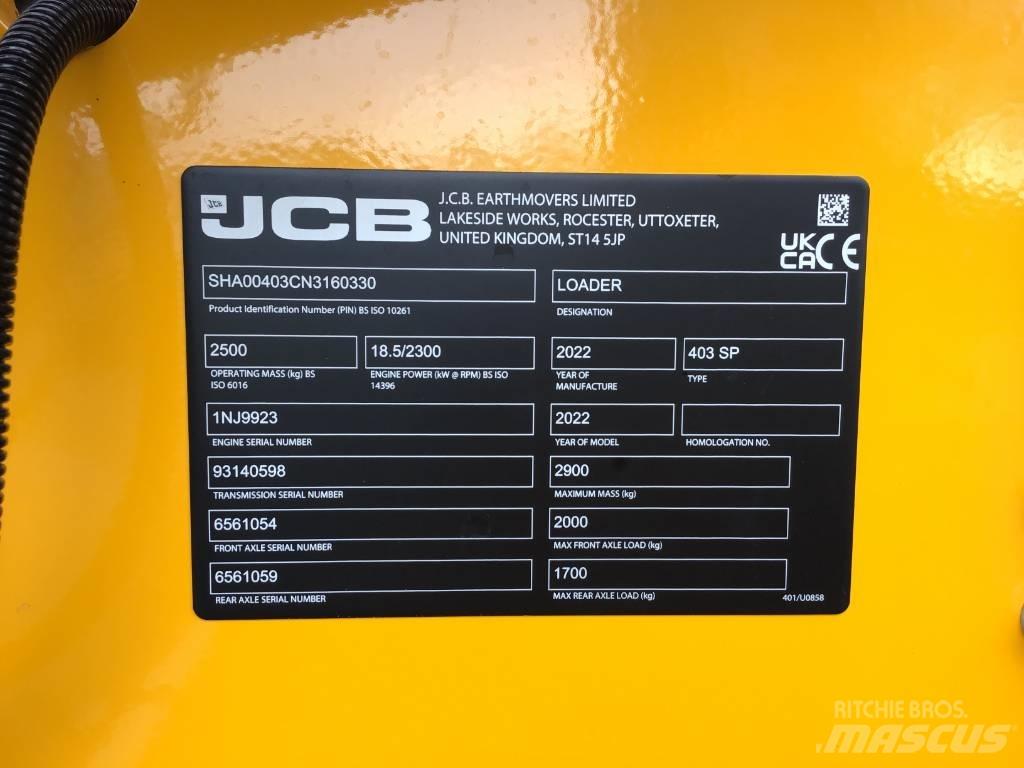 JCB 403 Minicargadoras