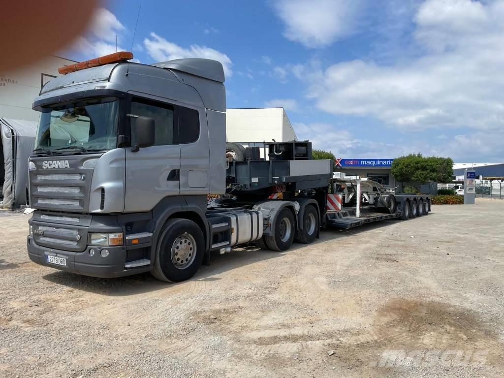 Scania R 580 Camiones de superficie plana/cabrestantes